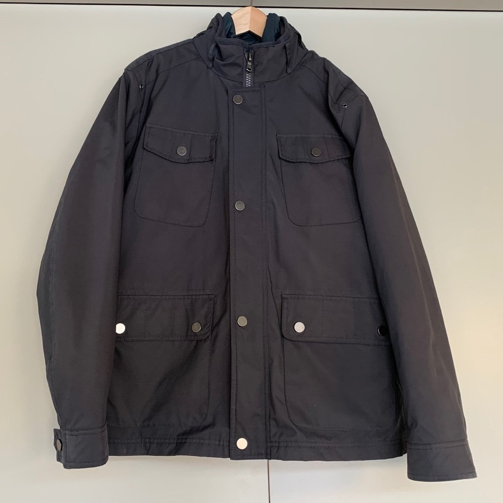 Kenneth Cole New York Grey Down Interior Coat